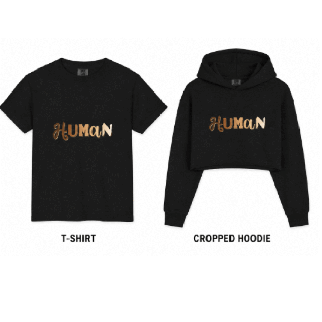 T shirt and Cropped hoodie Bundle