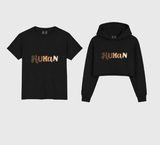 T shirt and Cropped hoodie Bundle